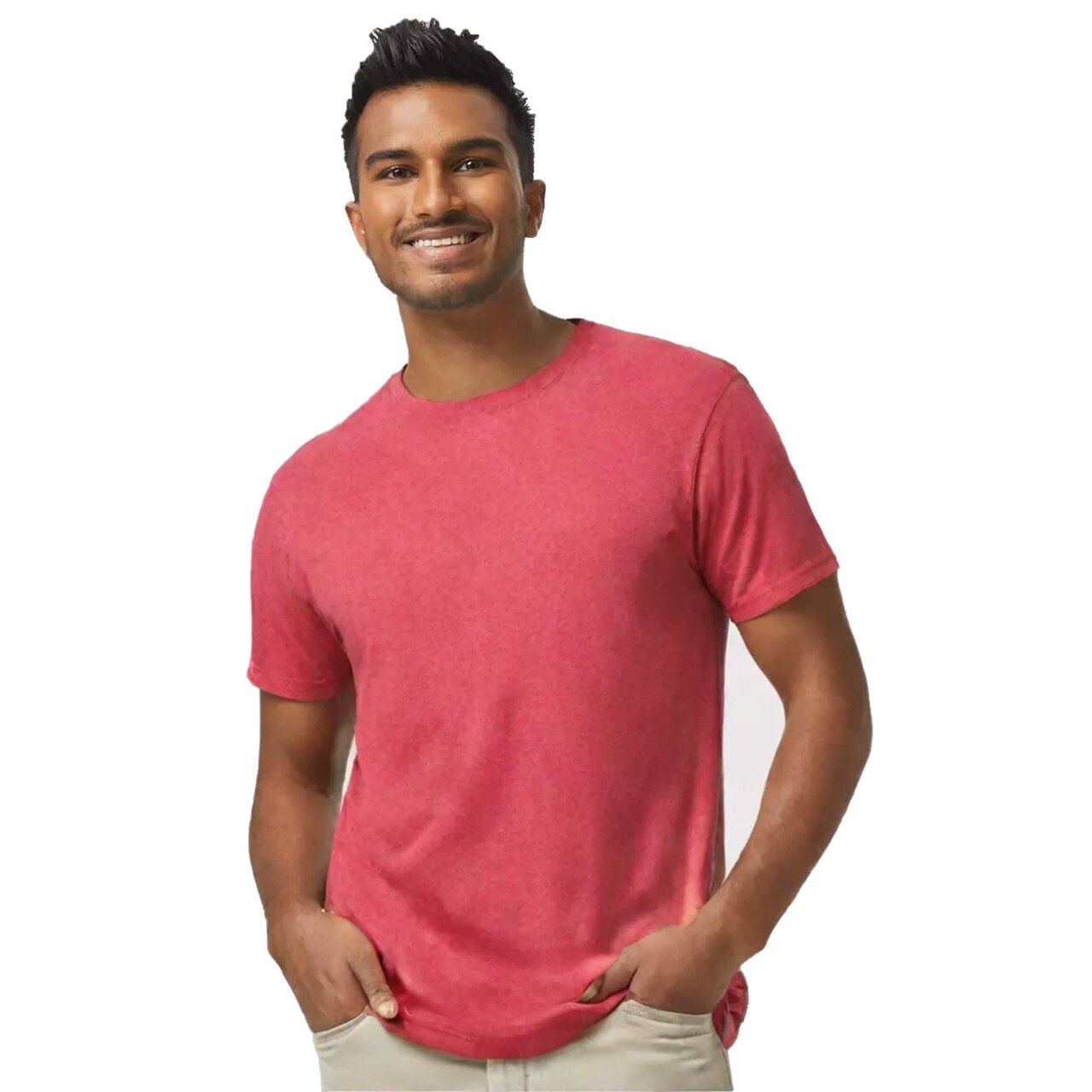 Men’s Heavy Cotton Crewneck T-Shirt for Durable, Everyday & Casual Wear